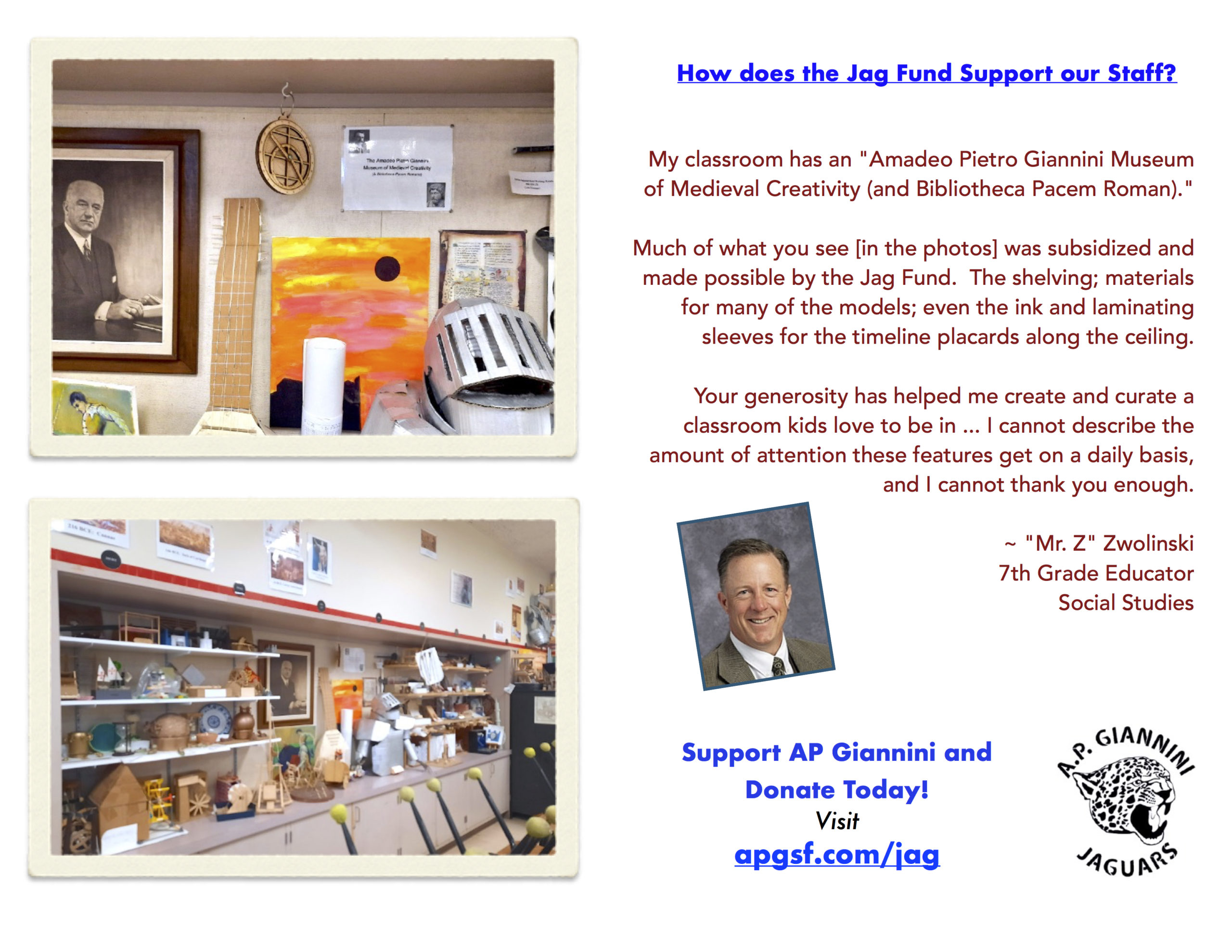 Fundraising For APG – A.P. Giannini Middle School PTSA