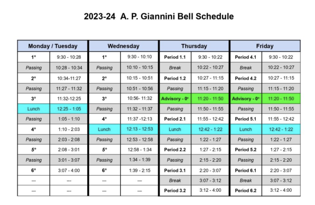 A.P. Giannini Middle School PTSA – APG 家长教师学生会